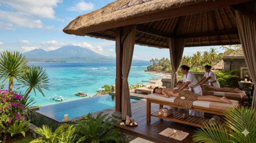 Spa in Nusa Lembongan with view